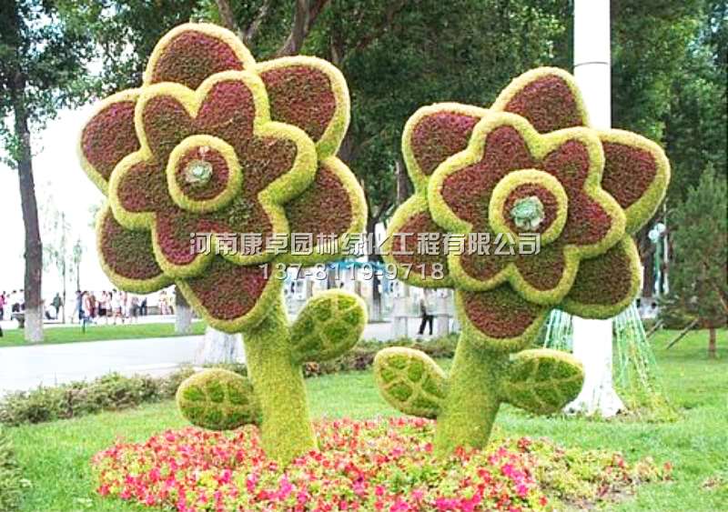 立体花坛植物造型花朵