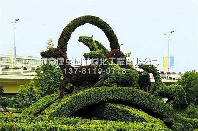 立体花坛与园林景观环境的融合