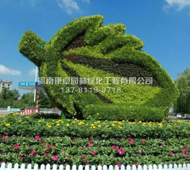 美丽涉县又添新景观，绿雕扮靓涉县