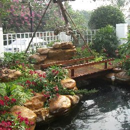 园林景观庭院水系