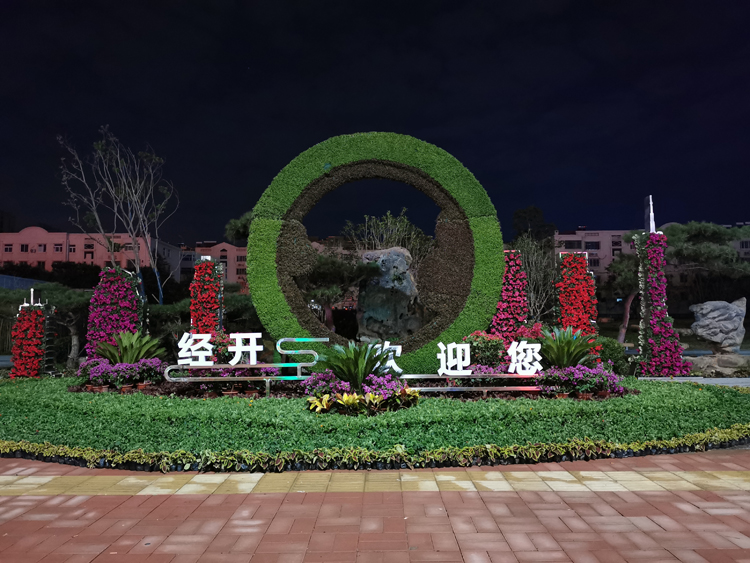 五色草造型,立体花坛,绿雕