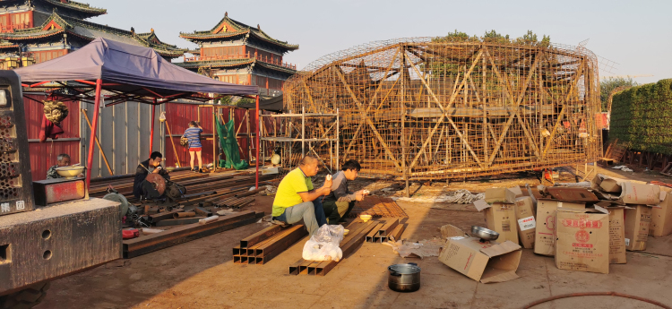 建党100周年立体花坛