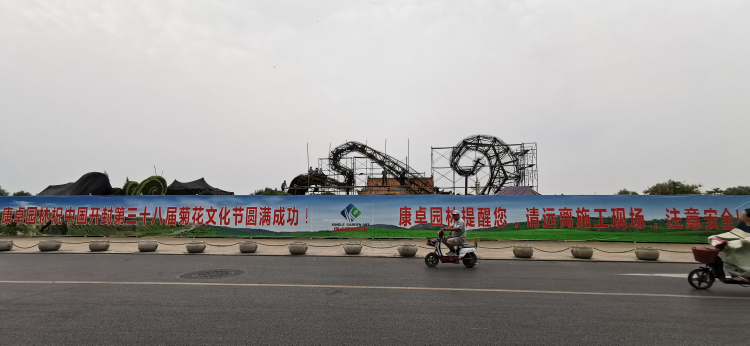 庆祝中国***成立100周年立体花坛